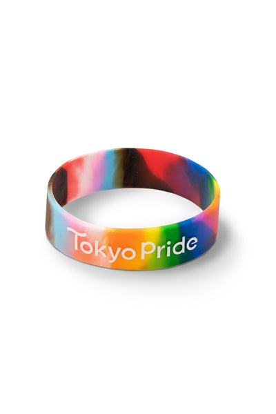 TokyoPride マーブルプログレスデザインシリコンブレスレッド　20mm