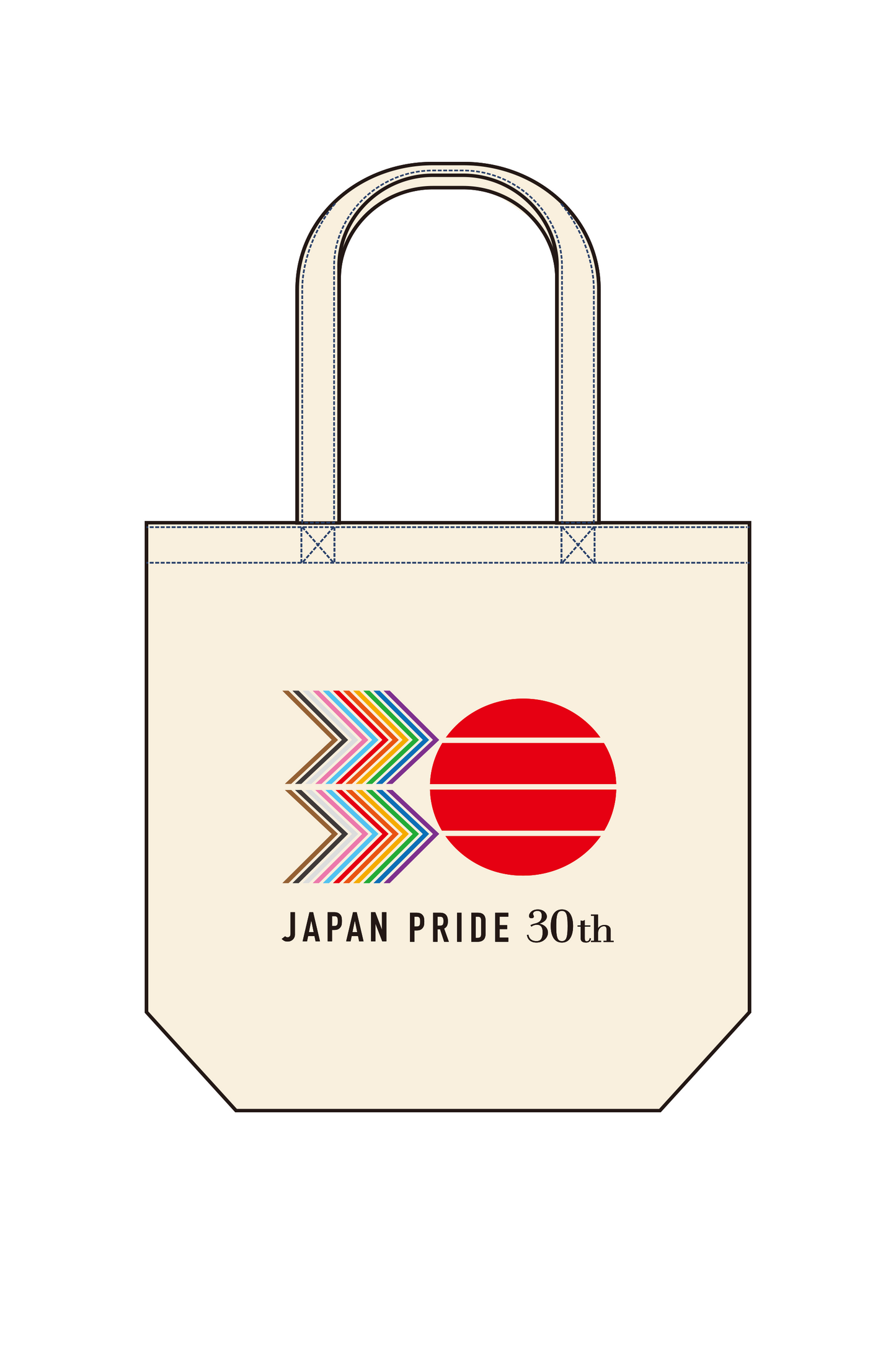 Pride30thロゴ トートバッグ