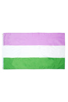 （特大）ジェンダークィアフラッグ　プライドフラッグ　Genderqueer Flag