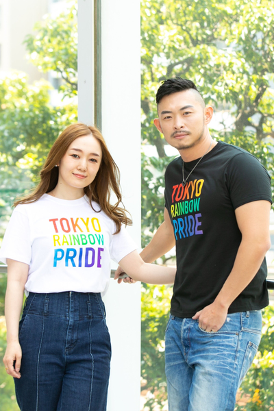 TRP Tシャツ レインボーロゴデザインTシャツ 白 黒　S〜XXL【5オンス】
