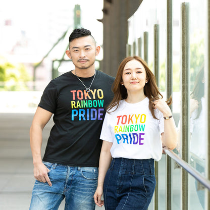 TRP Rainbow Logo T-shirt (Black and white 2 piece set) 【7.13 % off】