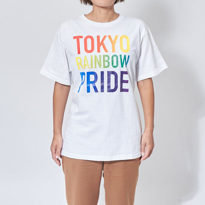 TRP Tシャツ レインボーロゴデザインTシャツ 白 黒　S〜XXL【5オンス】