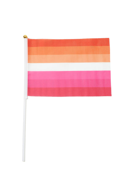 手持ちレズビアンフラッグ　Lesbian Flag