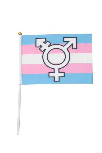 Set of Ten Handheld Transgender Symbol Flags【Sale: 6 % off】