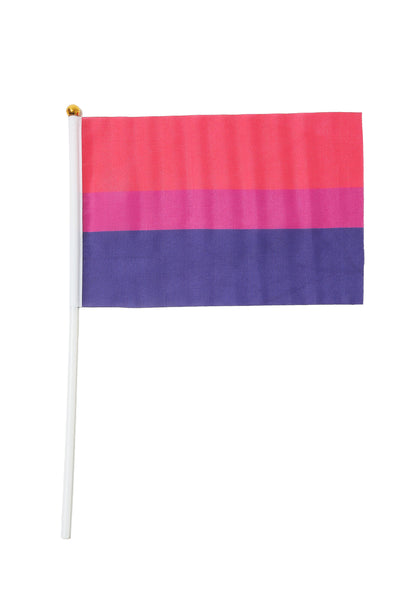 手持ちバイセクシュアルフラッグ　Bisexual Flag