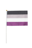 手持ちアセクシュアルフラッグ　Asexual Flag