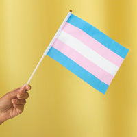 手持ちトランスジェンダーフラッグ　Transgender Flag